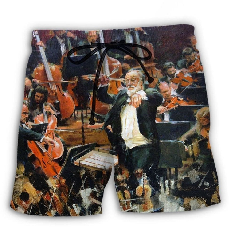 Orchestra Music Lover Artistic Vibe - Beach Short