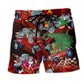 Merry Christmas Hot Rod Cool – Beach Short