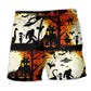 Halloween Bigfoot UFO Funny - Beach Short