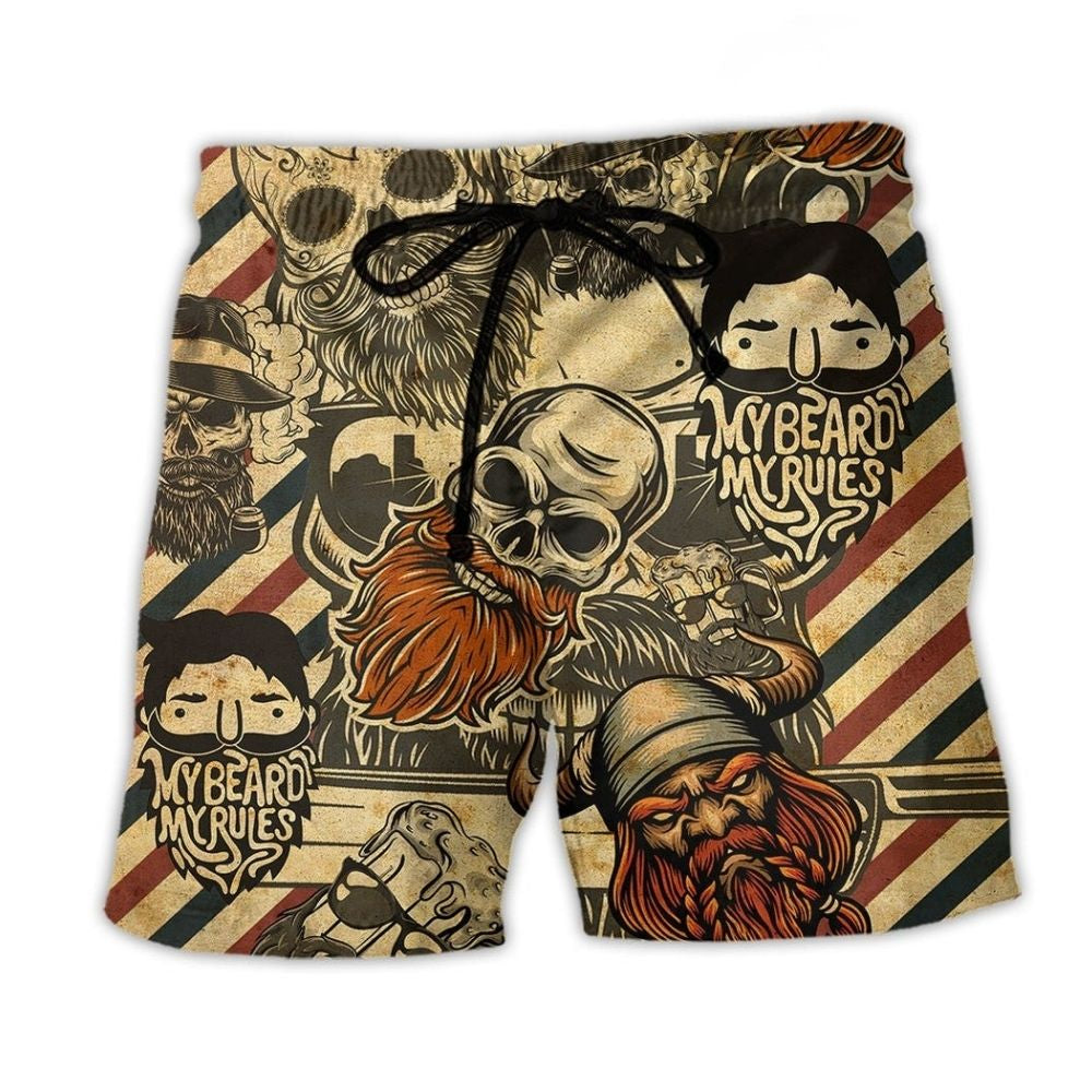 Viking My Rules My Beard Me Legend - Beach Short