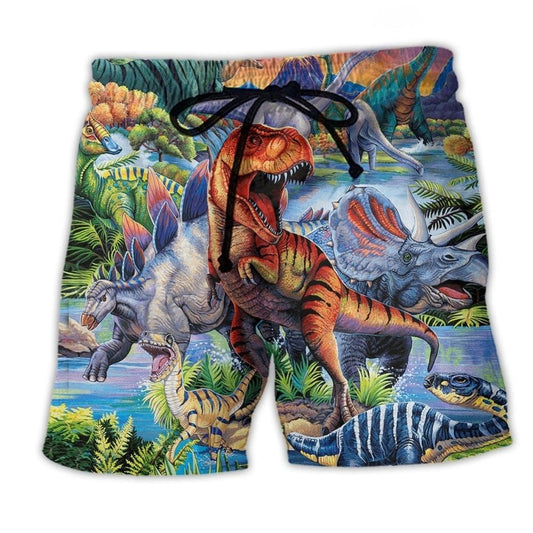 Amazing Dinosaur World Art – Beach Short