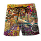 Bike Freedom Anywhere Art - Beach Short