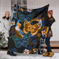 Multiple Sclerosis Awareness Flannel Blanket For Relaxing At Home And Travel
