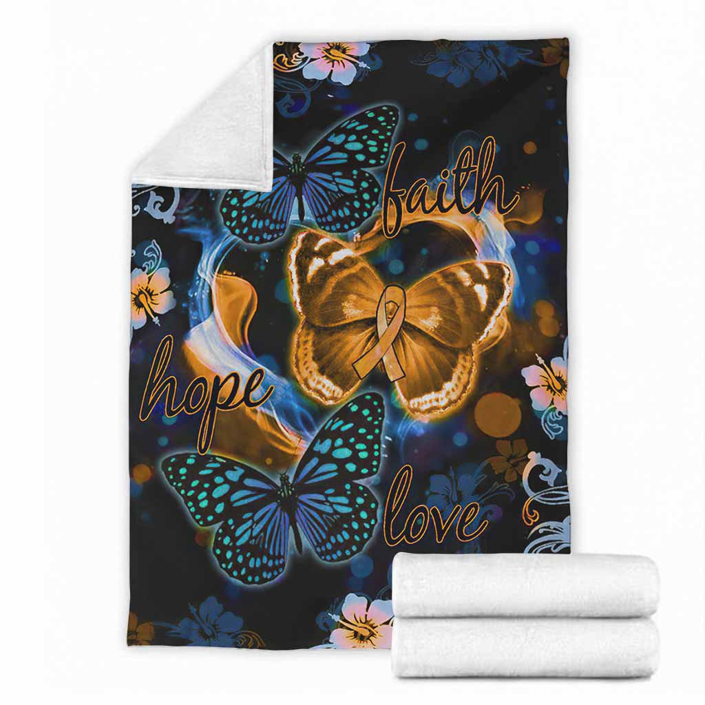 Multiple Sclerosis Awareness Flannel Blanket For Bed Sofa And Reading Nook Decor