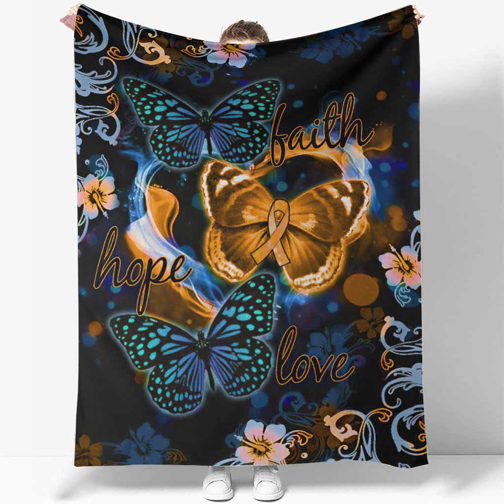 Multiple Sclerosis Awareness Flannel Blanket For Cozy Bedroom And Sofa Decor