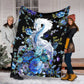 Dragon Blue And White Flannel Blanket For Soft Bed Couch And Home Comfort