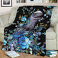 Dinosaur Next To The Flower Flannel Blanket For Soft Bed Couch And Home Comfort