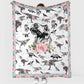 Dinosaur Floral Flannel Blanket For Living Room And Bedroom Styling