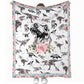 Dinosaur Floral 50 x 60 Inch Flannel Blanket For Cozy Bedroom And Sofa Decor