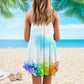Turtle Is Beach Soul Limited 10 – Women's Summer Sleeveless V-Neck Camisole Dress