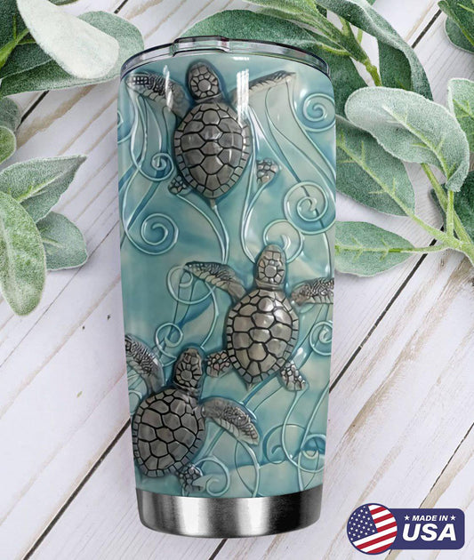 Turtle Lover 20 Oz Tumbler For Hot Cold Drinks And Travel
