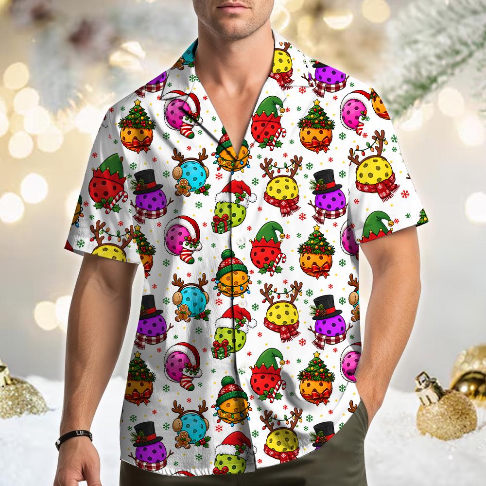 Christmas Pickleball Funny Holiday Ball Festive 1 – Hawaiian Shirt