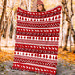 Nurse Christmas Simple Pattern Flannel Blanket For Bed Sofa And Reading Nook Decor