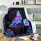 Horse Love Run So Fast Flannel Blanket For Relaxing At Home And Travel