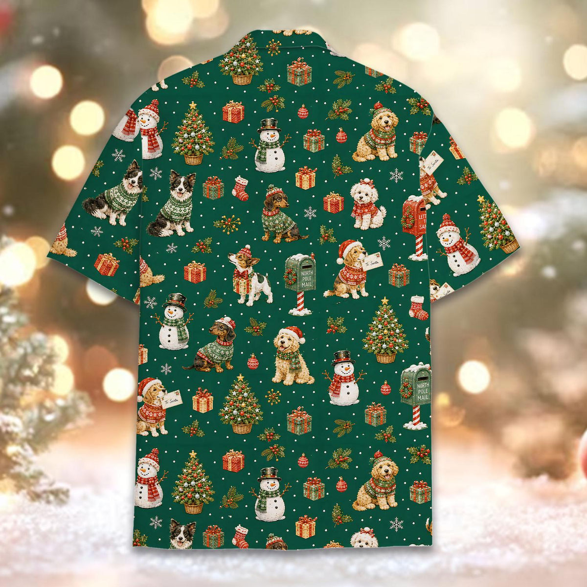 Christmas Dog Snowman Holiday Party 1 – Hawaiian Shirt