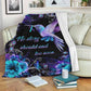 Hope Awareness Dragonfly Flannel Blanket For Soft Bed Couch And Home Comfort