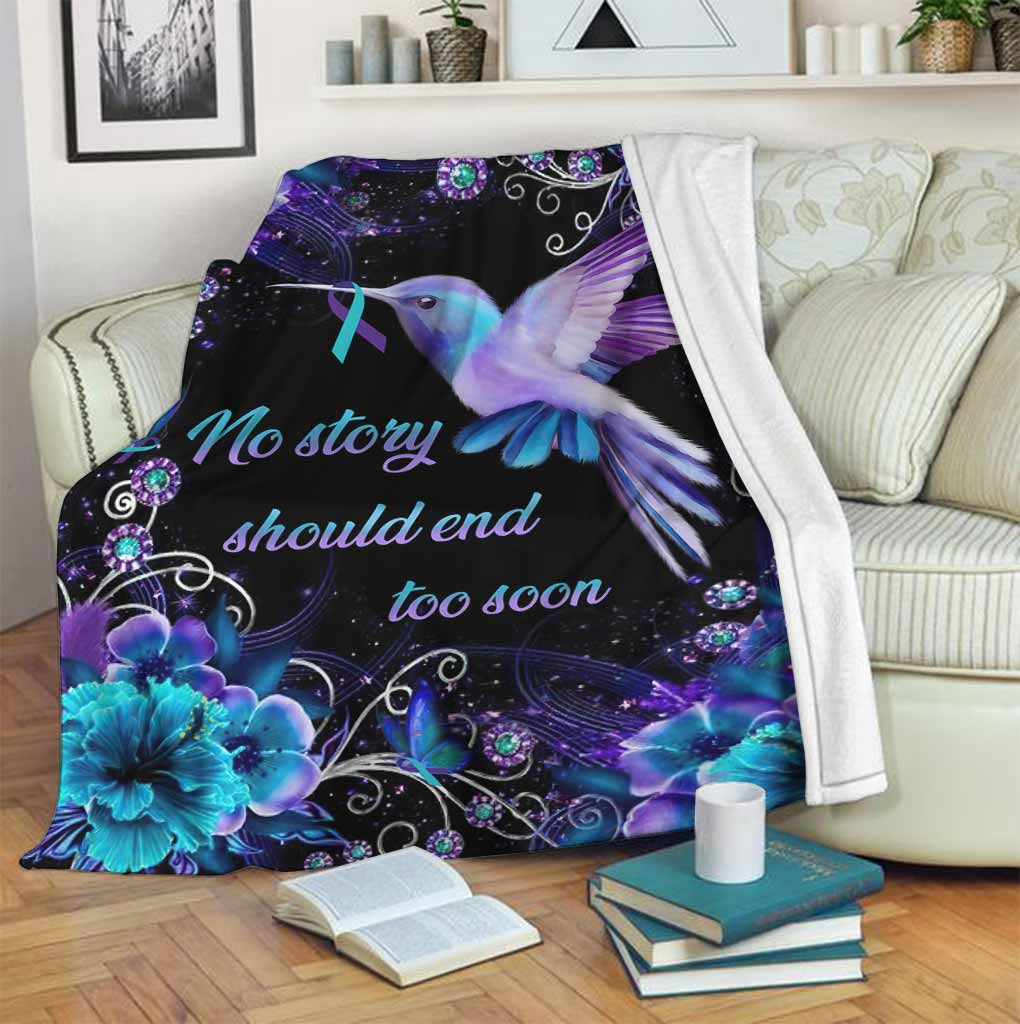 Hope Awareness Dragonfly Flannel Blanket For Soft Bed Couch And Home Comfort
