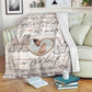 Family I've Only Been With Dad Personalized Flannel Blanket For Living Room And Bedroom Styling