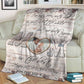 Family I've Only Been With Dad Personalized Flannel Blanket For Relaxing At Home And Travel