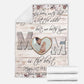 Family I've Only Been With Dad Personalized Flannel Blanket For Bed Sofa And Reading Nook Decor