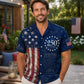 America 250th We The People Kids Hawaiian Shirt, 1776-2026 USA Flag Aloha for Boys