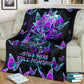 Hope Awareness Butterfly Flannel Blanket For Soft Bed Couch And Home Comfort