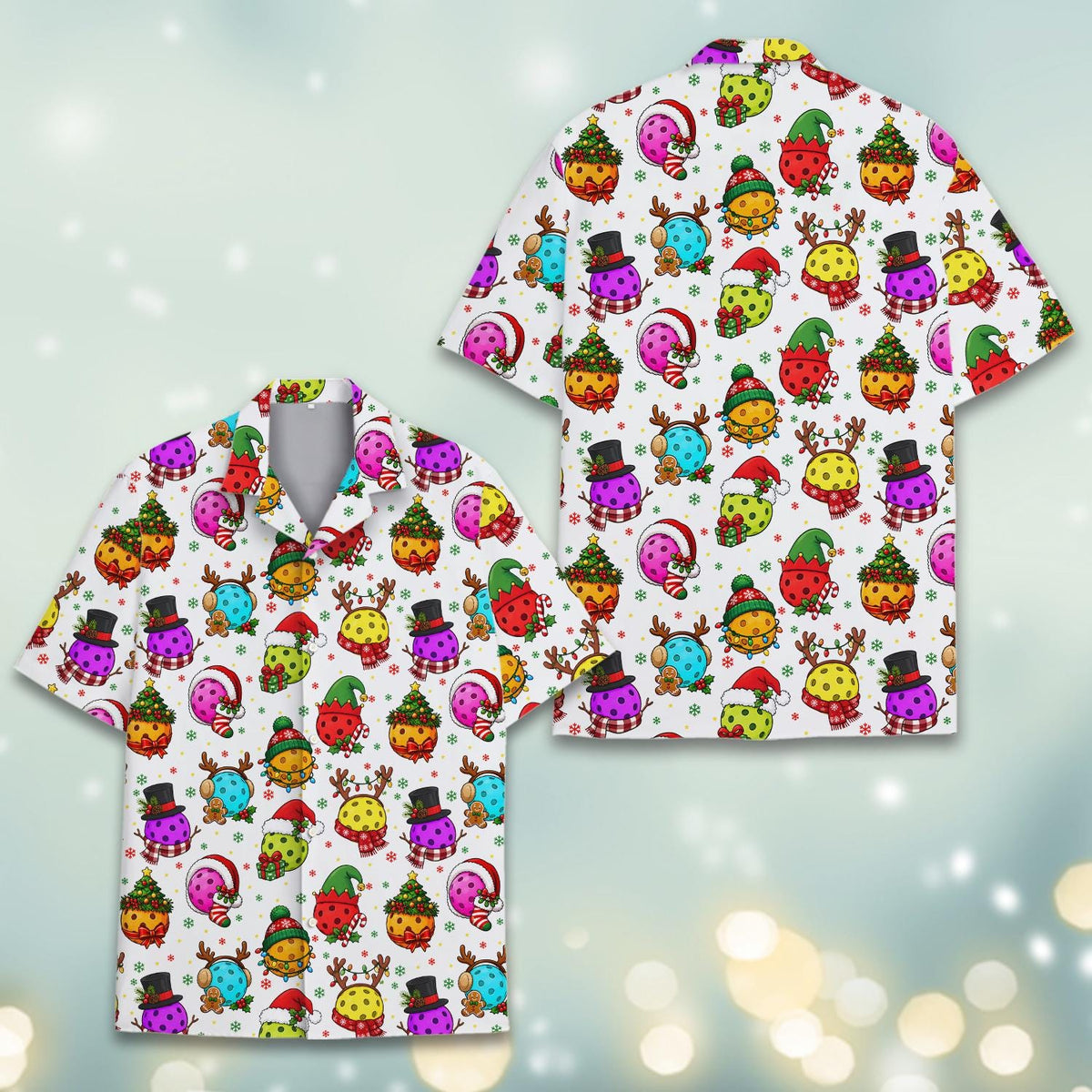 Christmas Pickleball Funny Holiday Ball Festive 1 – Hawaiian Shirt