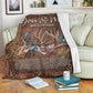 Hunting Deer You And Me Flannel Blanket For Soft Bed Couch And Home Comfort