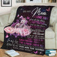 Flamingo To My Mom I Love You The World Personalized Flannel Blanket For Bed Sofa And Reading Nook Decor