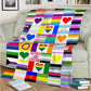 LGBT Support Love Is Love Flannel Blanket For Living Room And Bedroom Styling