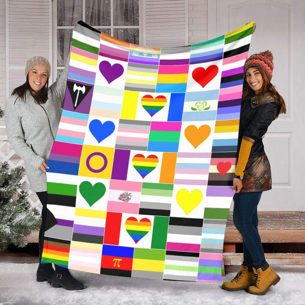 LGBT Support Love Is Love Flannel Blanket For Relaxing At Home And Travel
