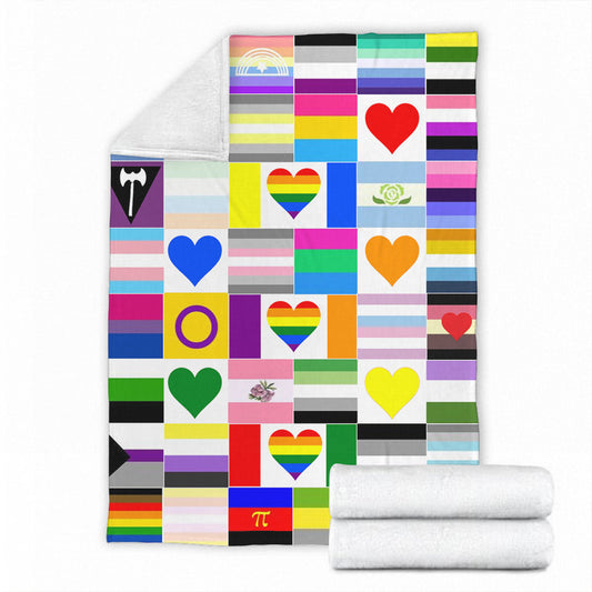 LGBT Support Love Is Love 50 x 60 Inch Flannel Blanket For Cozy Bedroom And Sofa Decor