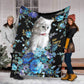 Cat Blur Floral Cats Flannel Blanket For Soft Bed Couch And Home Comfort