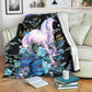 Unicorn Floral Unicorns Flannel Blanket For Relaxing At Home And Travel