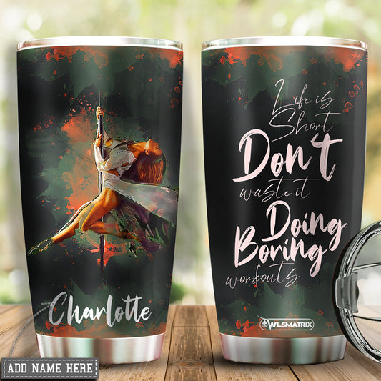 Pole Fitness In My Heart Personalized 20 Oz Tumbler For Office Desk Road Trips Camping And Daily Hydration