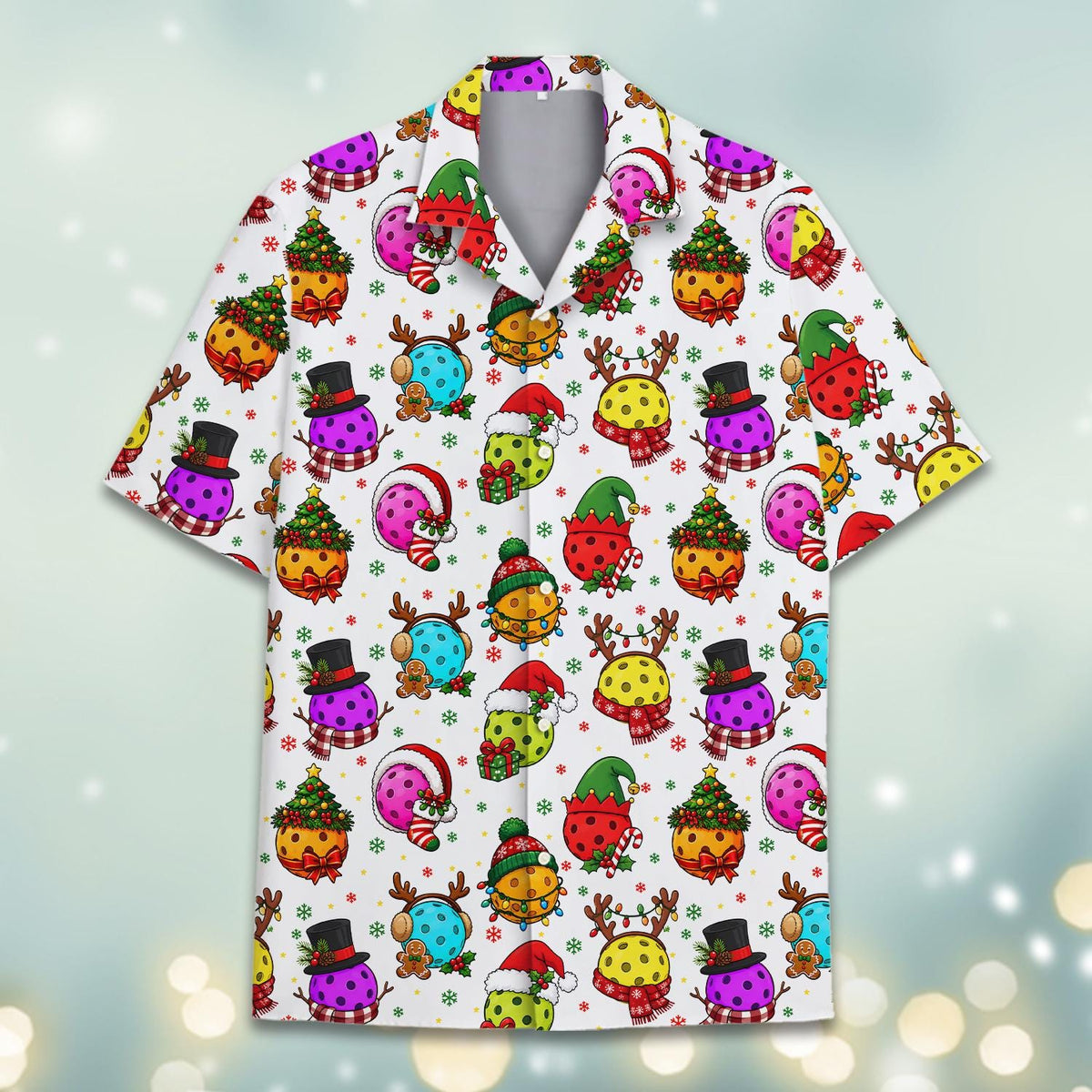 Christmas Pickleball Funny Holiday Ball Festive 1 – Hawaiian Shirt