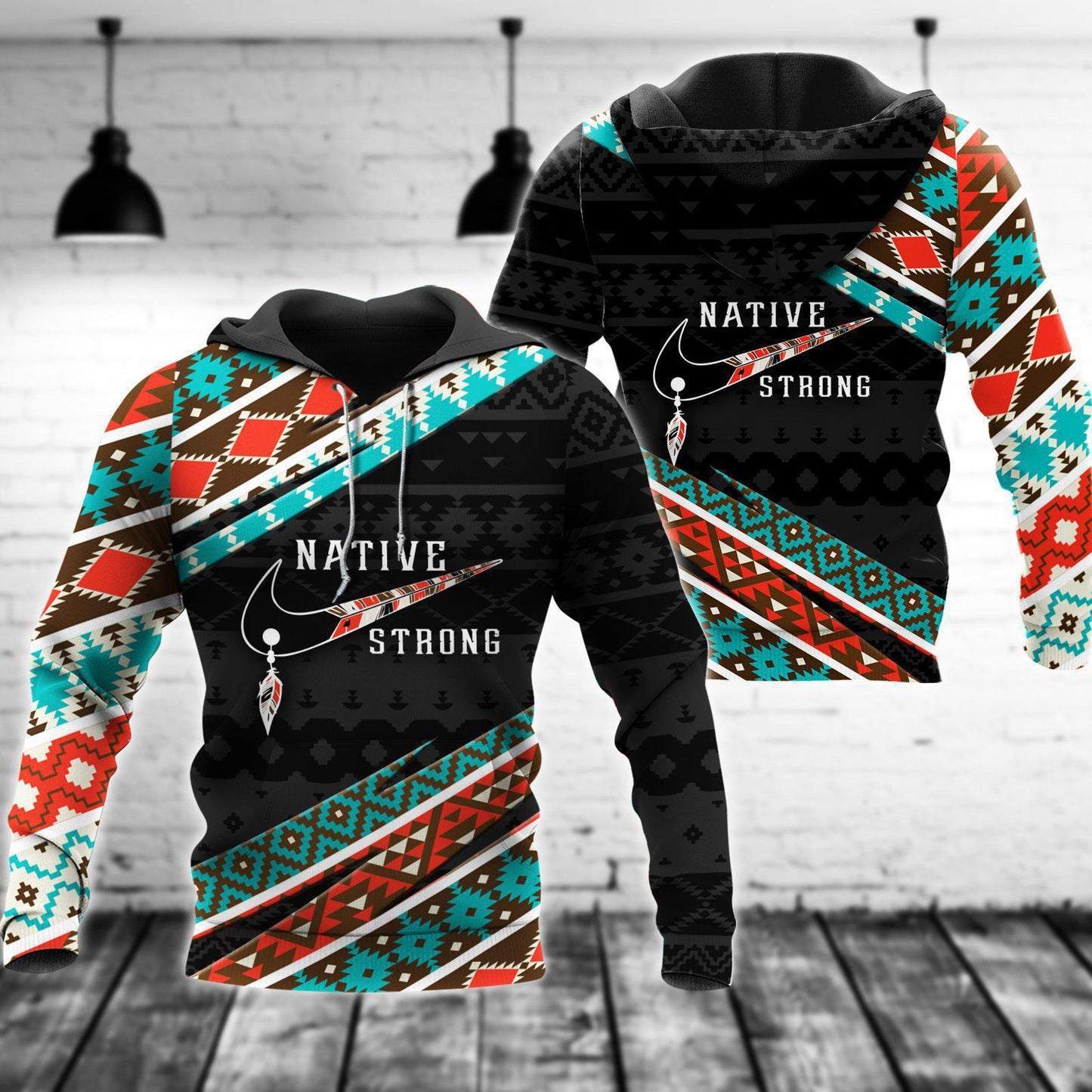 Native Inspired People Strong Art - 3D Hoodie