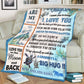 Turtle To My Daughter Be Good Flannel Blanket For Living Room And Bedroom Styling
