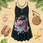Amazing Turtle Style – Women's Summer Sleeveless V-Neck Camisole Dress