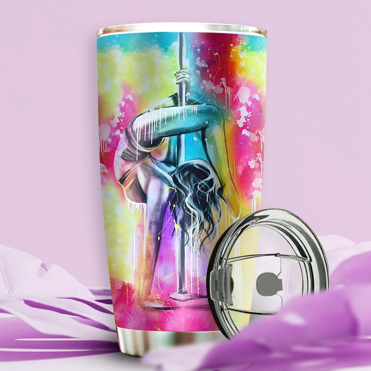 Pole Fitness In My Heart Personalized 20 Oz Tumbler For Tea Water Iced Drinks And Personalized Gift Ideas