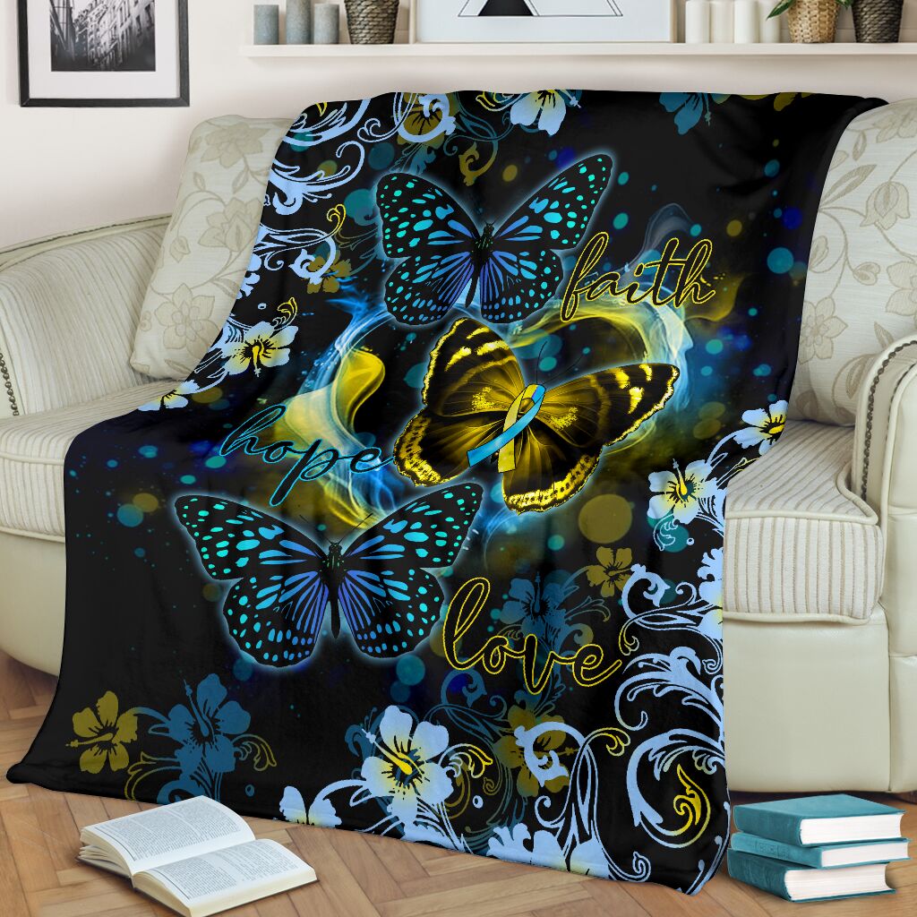 Down Syndrome Awareness Flannel Blanket For Living Room And Bedroom Styling