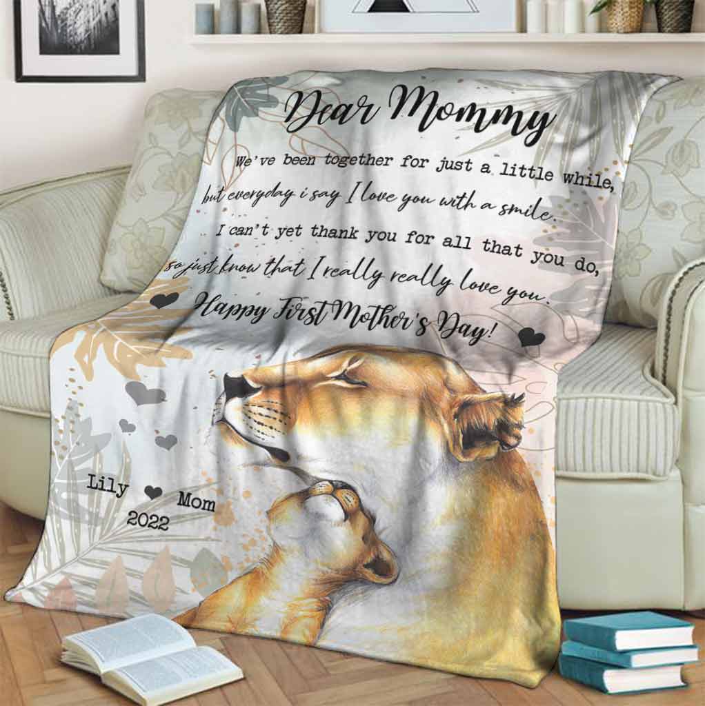 Lion Forever And Ever Personalized Flannel Blanket For Relaxing At Home And Travel