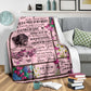 Breast Cancer To My Daughter Breast Cancer Awareness Pink Flannel Blanket For Relaxing At Home And Travel