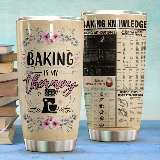 Baking Lover 20 Oz Tumbler For Hot Cold Drinks And Travel