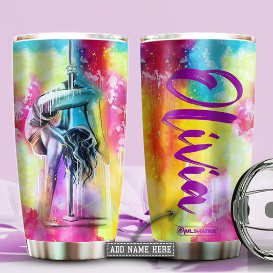 Pole Fitness In My Heart Personalized 20 Oz Tumbler For Tea Water Iced Drinks And Personalized Gift Ideas