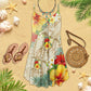 Tropical Turtle Beach Soul – Women's Summer Sleeveless V-Neck Camisole Dress