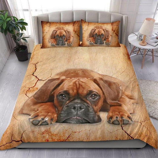 Dog Goodnight Boxer In Love Bedding Cover For Pet Lover Bedroom Decor