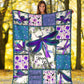 Mental Health Awareness Dragonfly Flannel Blanket For Cozy Home Lounging And Gifting