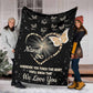 Butterfly Whenever You Touch This Heart Personalized Flannel Blanket For Soft Bed Couch And Home Comfort