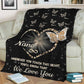 Butterfly Whenever You Touch This Heart Personalized Flannel Blanket For Relaxing At Home And Travel